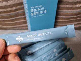 클린24시간 슬림앤유산균 1박스 (3.5g X 15포) — 5점을 준 리뷰어가 2023년 2월 올린 사용 사진