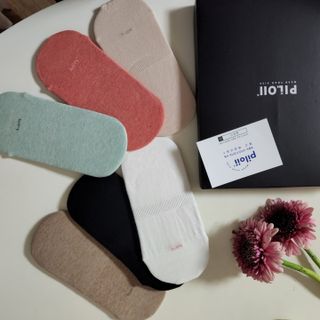 [사이즈가 있는 양말 필로이]여자 덧신 6족 선물 세트_나를 위한 선물 o r마음을 전하는 선물【 S, M, L 】 — 5점을 준 리뷰어가 2022년 6월 올린 사용 사진