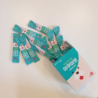 펫시랩 반려견용 액상 프리바이오틱스 아쿠아펫 — 5점을 준 리뷰어가 2021년 1월 올린 사용 사진