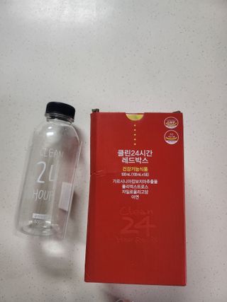 클린24시간 레드박스 1BOX(5포) + 전용보틀(500ml) — 5점을 준 리뷰어가 2024년 3월 올린 사용 사진