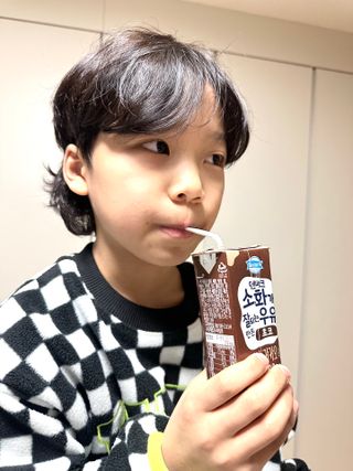 [구매평]덴마크 소화가 잘되는 우유로 만든 초코, 190ml, 24개 — 5점을 준 리뷰어가 2025년 2월 올린 사용 사진