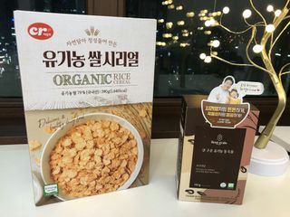 씨알푸드 유기농 쌀 시리얼 390g + 갓 구운 유기농 발아통곡물 150g — 5점을 준 리뷰어가 2021년 12월 올린 사용 사진