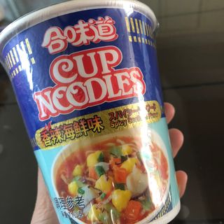 NISSIN 닛신 컵누들  4종 - 씨푸드오리지날, 씨푸드 스파이시, 씨푸드 커리, 씨푸드 XO소스 — 5점을 준 리뷰어가 2022년 3월 올린 사용 사진