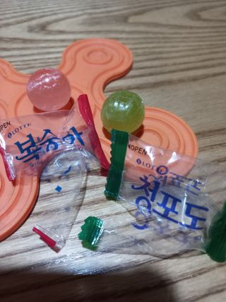 청포도캔디 복숭아캔디 — 5점을 준 리뷰어가 2022년 11월 올린 사용 사진