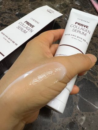 체르엠  프루브 콜라겐 앰플세럼 60ml 1병 — 4.5점을 준 리뷰어가 2022년 1월 올린 사용 사진