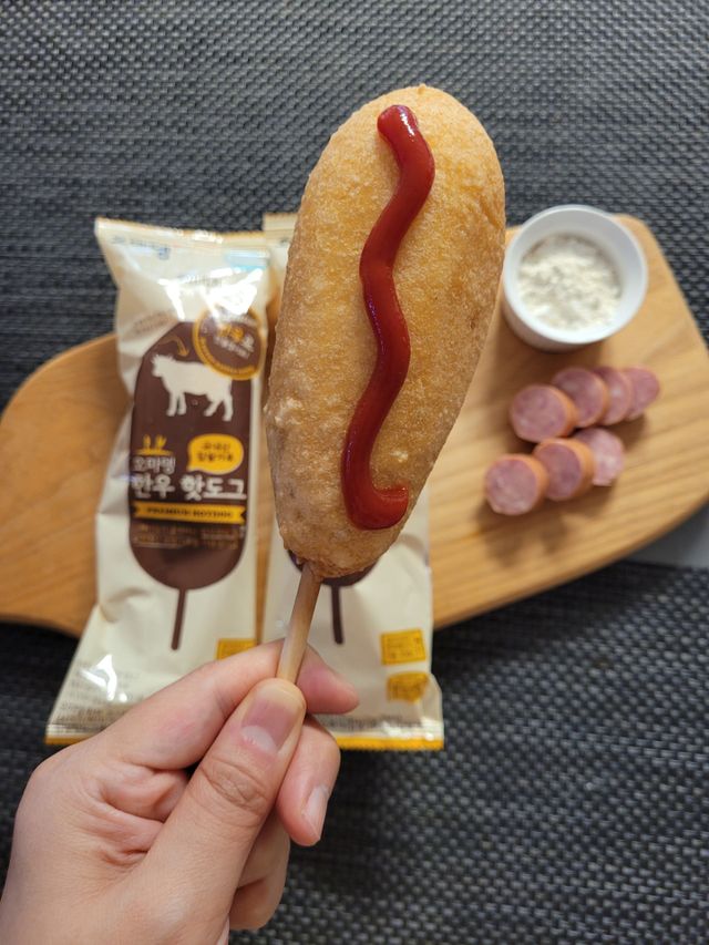 오마뎅 한우핫도그 리뷰 사진