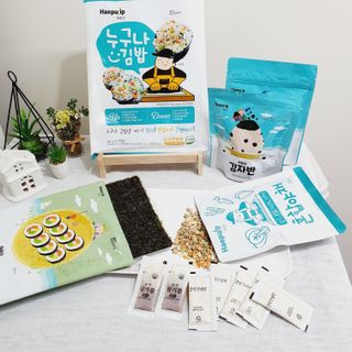 해풀잎 누구나 김밥*1ea [(혼합야채 35g *1ea,  김밥김 (5g, 5ea),  양념간장 (6g, 5ea), 참기름(5g, 2ea)] — 5점을 준 리뷰어가 2022년 5월 올린 사용 사진