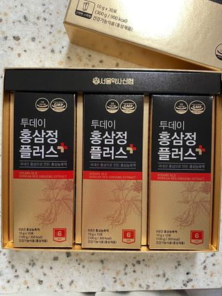 서울약사신협_투데이홍삼정플러스스틱_10g x 30포 — 5점을 준 리뷰어가 2020년 12월 올린 사용 사진