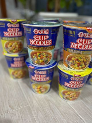NISSIN 닛신 컵누들  4종 - 씨푸드오리지날, 씨푸드 스파이시, 씨푸드 커리, 씨푸드 XO소스 — 5점을 준 리뷰어가 2022년 4월 올린 사용 사진