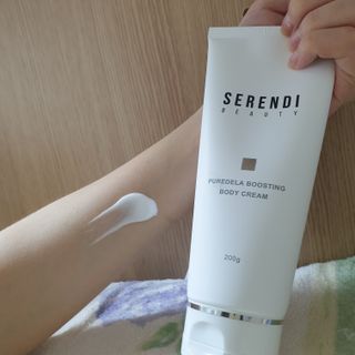 세렌디뷰티 퓨어델라 부스팅 바디크림 — 5점을 준 리뷰어가 2021년 8월 올린 사용 사진