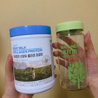 메이준뉴트리 유러피언 산양유 콜라겐 프로틴 — 5점을 준 리뷰어가 2021년 6월 올린 사용 사진