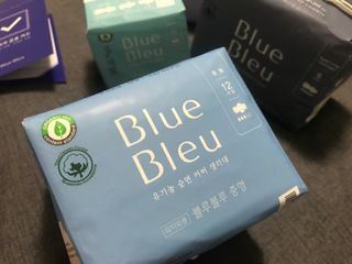 블루블루 유기농 순면 커버 생리대 — 5점을 준 리뷰어가 2021년 2월 올린 사용 사진