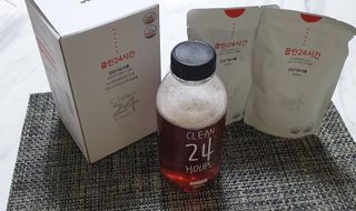 클린24시간 1BOX(5포) + 전용보틀(500ml) — 5점을 준 리뷰어가 2022년 11월 올린 사용 사진