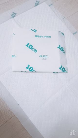 아베크 펫 와이드 프리미엄 중형 애견 강아지 배변 패드 54매 1팩 45g — 5점을 준 리뷰어가 2021년 7월 올린 사용 사진