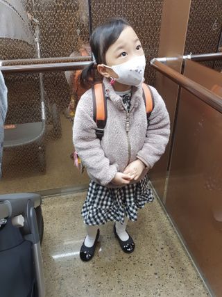 토박스코리아 베이비브레스 발레리나 — 5점을 준 리뷰어가 2021년 3월 올린 사용 사진