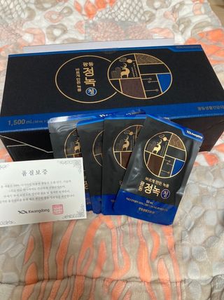 [광동생활건강] 광동정녹청 30포 — 5점을 준 리뷰어가 2021년 10월 올린 사용 사진