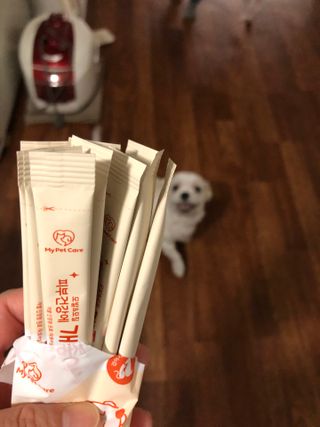 My Pet Care 모발과 모질 피부건강에 개좋아 — 4점을 준 리뷰어가 2021년 4월 올린 사용 사진