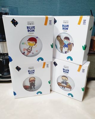 [블루 본 아이노우] 유아용 컬러마스크 40 PCS SET 2중 택 1 — 5점을 준 리뷰어가 2021년 4월 올린 사용 사진