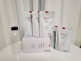 클린24시간 1BOX(5포) + 전용보틀(500ml) — 4.5점을 준 리뷰어가 2023년 4월 올린 사용 사진