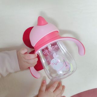 유비맘 트라이탄 코니빨대컵_컬러 랜덤 발송 — 5점을 준 리뷰어가 2021년 1월 올린 사용 사진