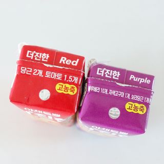 [롯데칠성] 야채듬뿍 더'진한 [롯데칠성] 야채는 이제 COLORFULL! 야채듬뿍  더 진한 레드 4개 +퍼플 4개 (총 8개) — 5점을 준 리뷰어가 2023년 6월 올린 사용 사진
