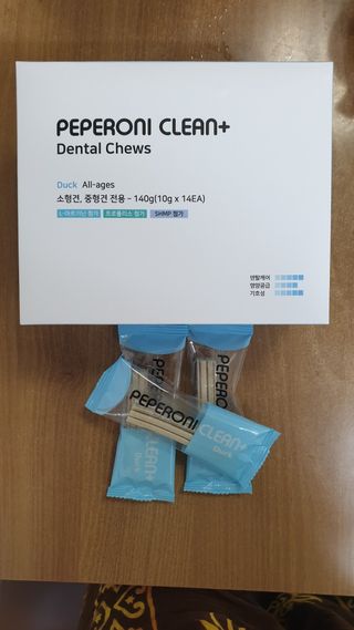 페페로니 클린플러스 덴탈오리껌 10g x 14p — 3.5점을 준 리뷰어가 2021년 7월 올린 사용 사진