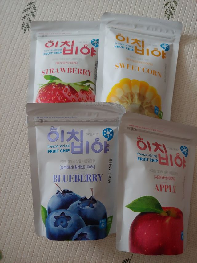 동결건조 과일칩 이치비야 4종 세트 리뷰 사진