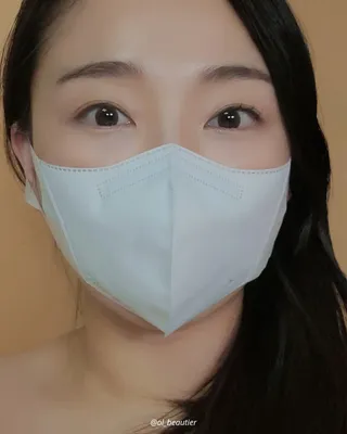 끌린에르 스포츠 귀편한 새부리형 마스크 — 5점을 준 리뷰어가 2022년 2월 올린 사용 사진