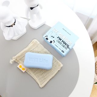 (인스타X) 윌라이프 아이스 멘톨(자사몰) 클린 샤워바 샴푸바 150g+거품망 — 5점을 준 리뷰어가 2024년 7월 올린 사용 사진