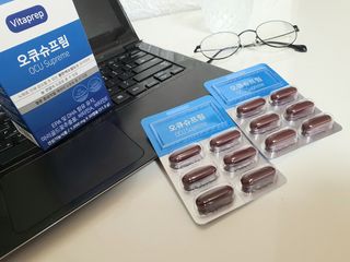 뉴트리션팩토리 비타프렙 오큐슈프림 루테인 오메가3 1050mg — 5점을 준 리뷰어가 2021년 7월 올린 사용 사진