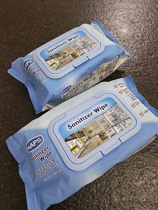 햅스 세균없는 주방 대형 2팩, HAPS sanitizer wipe — 5점을 준 리뷰어가 2022년 1월 올린 사용 사진