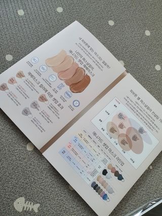 애니가드 셋업메베마스크 (대형 4컬러 + 중형 4컬러) — 5점을 준 리뷰어가 2022년 4월 올린 사용 사진