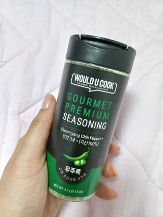 우주쿡 천연조미료 고메 프리미엄 시즈닝 6종 택1 청양고추+ /대파 /깻잎 /마늘 /생강 /표고버섯 — 5점을 준 리뷰어가 2021년 8월 올린 사용 사진