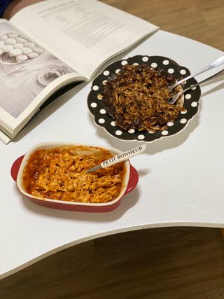 [풀무원] 식물성 저당질식 세트, 두부면 매콤라구파스타와 두부면 직화짜장 — 5점을 준 리뷰어가 2021년 4월 올린 사용 사진