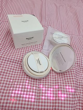 세렌디뷰티 퍼펙트 에어리 래디언스 쿠션 — 4점을 준 리뷰어가 2022년 1월 올린 사용 사진