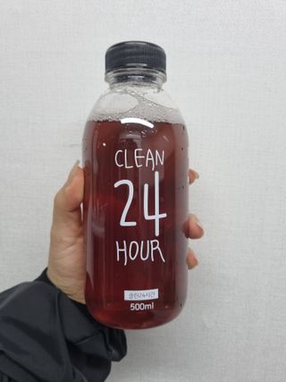 클린24시간 1BOX(5포) + 전용보틀(500ml) — 5점을 준 리뷰어가 2022년 10월 올린 사용 사진