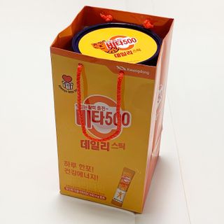 광동생활건강 프리 [광동] VB와 VC를 함유한 멀티 비타민 비타 500 데일리 스틱 180포 — 5점을 준 리뷰어가 2022년 6월 올린 사용 사진