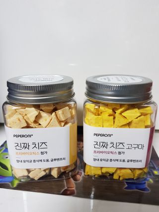페페로니 진짜 프리바이오틱스 치즈+치즈고구마 180g+180g — 5점을 준 리뷰어가 2021년 7월 올린 사용 사진
