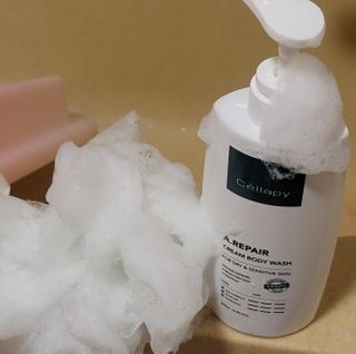 셀라피 에이리페어 크림 바디 워시 2세대 500ml — 3점을 준 리뷰어가 2021년 1월 올린 사용 사진