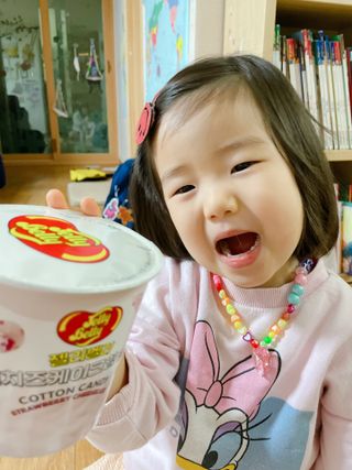 젤리벨리 솜사탕 2종-딸기치즈케이크, 바닐라 — 5점을 준 리뷰어가 2022년 2월 올린 사용 사진