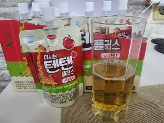 나우캠페인용 [한미사이언스] 우리 아이 튼튼, 엄마 마음 든든! 마시는텐텐 플러스 (100ml*10입) — 5점을 준 리뷰어가 2023년 10월 올린 사용 사진