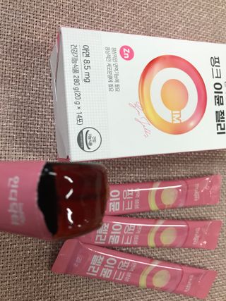 [인디닥터] 면역 생생 핑크 이뮨 젤리 — 5점을 준 리뷰어가 2022년 5월 올린 사용 사진