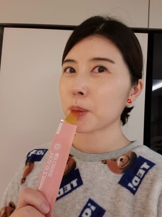 주식회사 얼굴반쪽 [얼굴반쪽 가르시니아 2,800mg] x 14포 1주 젤리 다이어트 보조제 체지방감소 — 5점을 준 리뷰어가 2021년 11월 올린 사용 사진