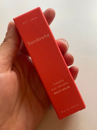 스킨큐어 산다화 카멜리아 안티 링클 멀티밤 — 5점을 준 리뷰어가 2022년 10월 올린 사용 사진