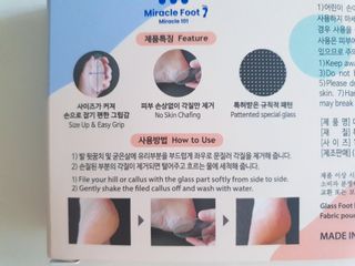 미라클풋 유리발각질제거기 물없이 쓱싹쓱싹 몇번만에 발각질 완벽제거 — 5점을 준 리뷰어가 2021년 9월 올린 사용 사진