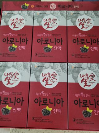 서울약사신협_내몸애생발란스아로니아_70ml x 30포 — 4점을 준 리뷰어가 2021년 6월 올린 사용 사진