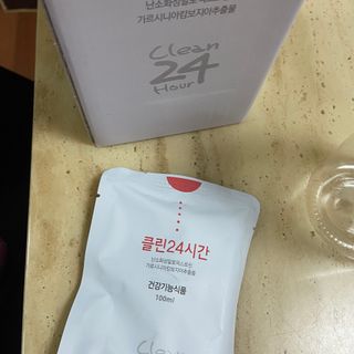 클린24시간 1BOX(5포) + 전용보틀(500ml) — 5점을 준 리뷰어가 2022년 7월 올린 사용 사진