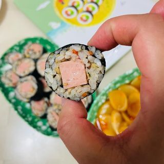 해풀잎 누구나 김밥*1ea [(혼합야채 35g *1ea,  김밥김 (5g, 5ea),  양념간장 (6g, 5ea), 참기름(5g, 2ea)] — 5점을 준 리뷰어가 2022년 7월 올린 사용 사진