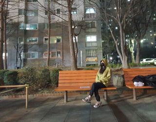 크노텐 후디집업자켓(다이어트땀복) — 4점을 준 리뷰어가 2022년 3월 올린 사용 사진