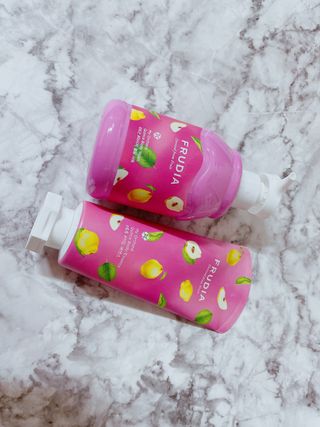 [후르디아] 과즙 뿜뿜_모과 바디워시+바디에센스 세트 — 5점을 준 리뷰어가 2021년 2월 올린 사용 사진